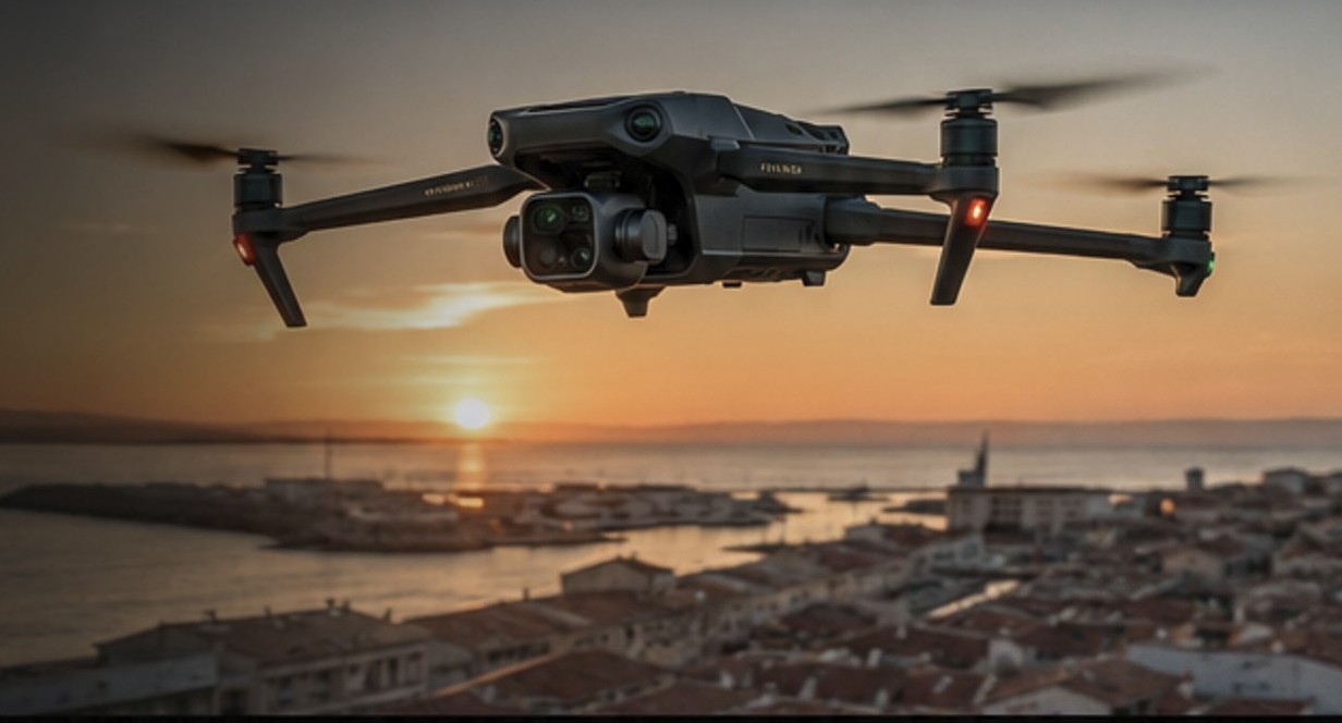 Drone professionnel en vol